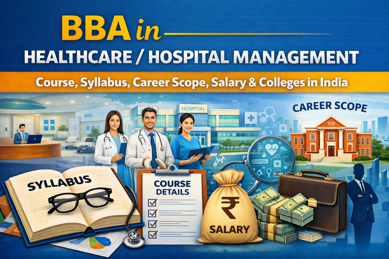 BBA in Healthcare Hospital Management – Course, Syllabus, Career Scope, Salary & Colleges in India