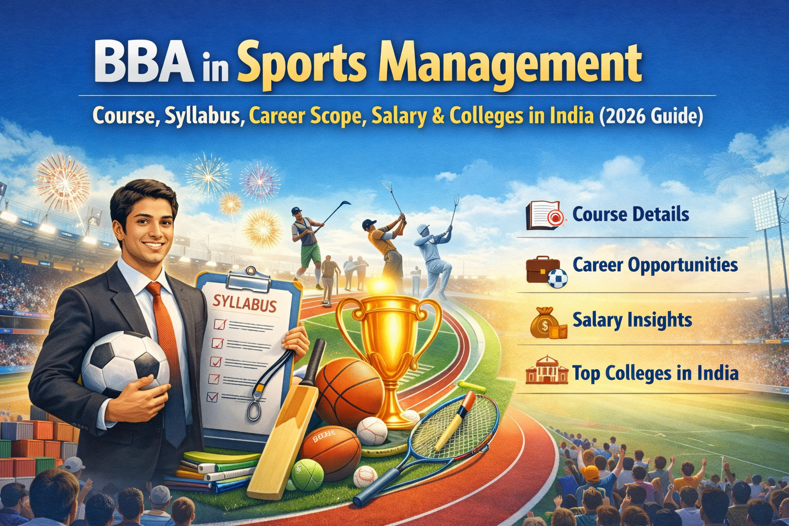 BBA in Sports Management – Course, Syllabus, Career Scope, Salary & Colleges in India (2026 Guide)