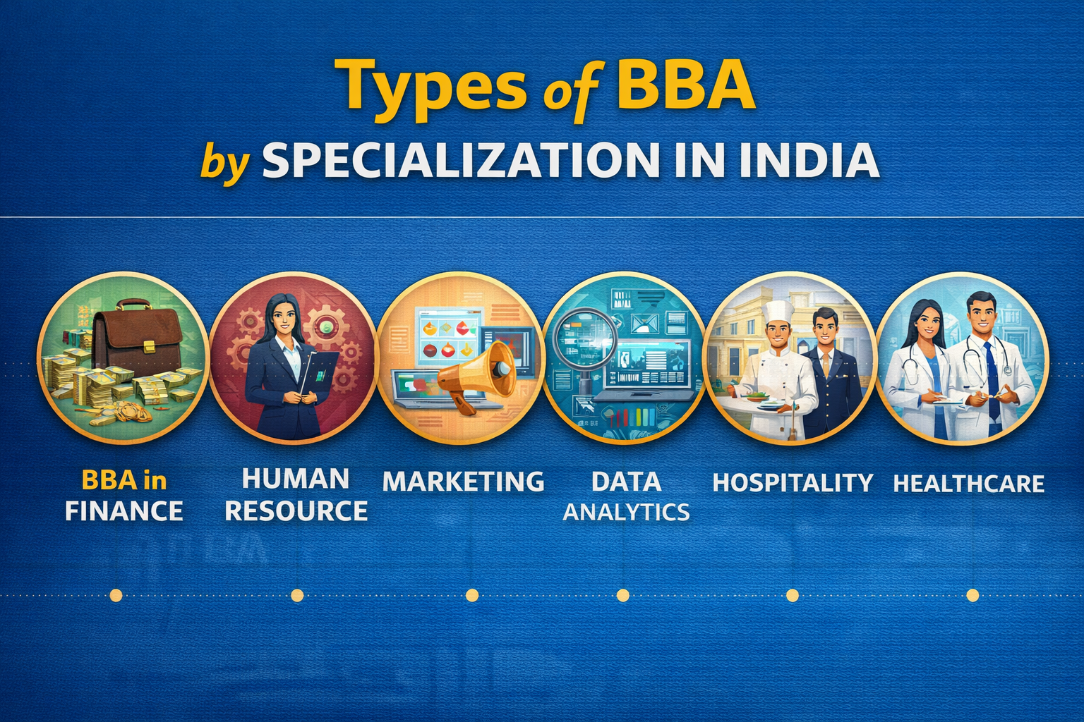 Types of BBA by Specialization in India